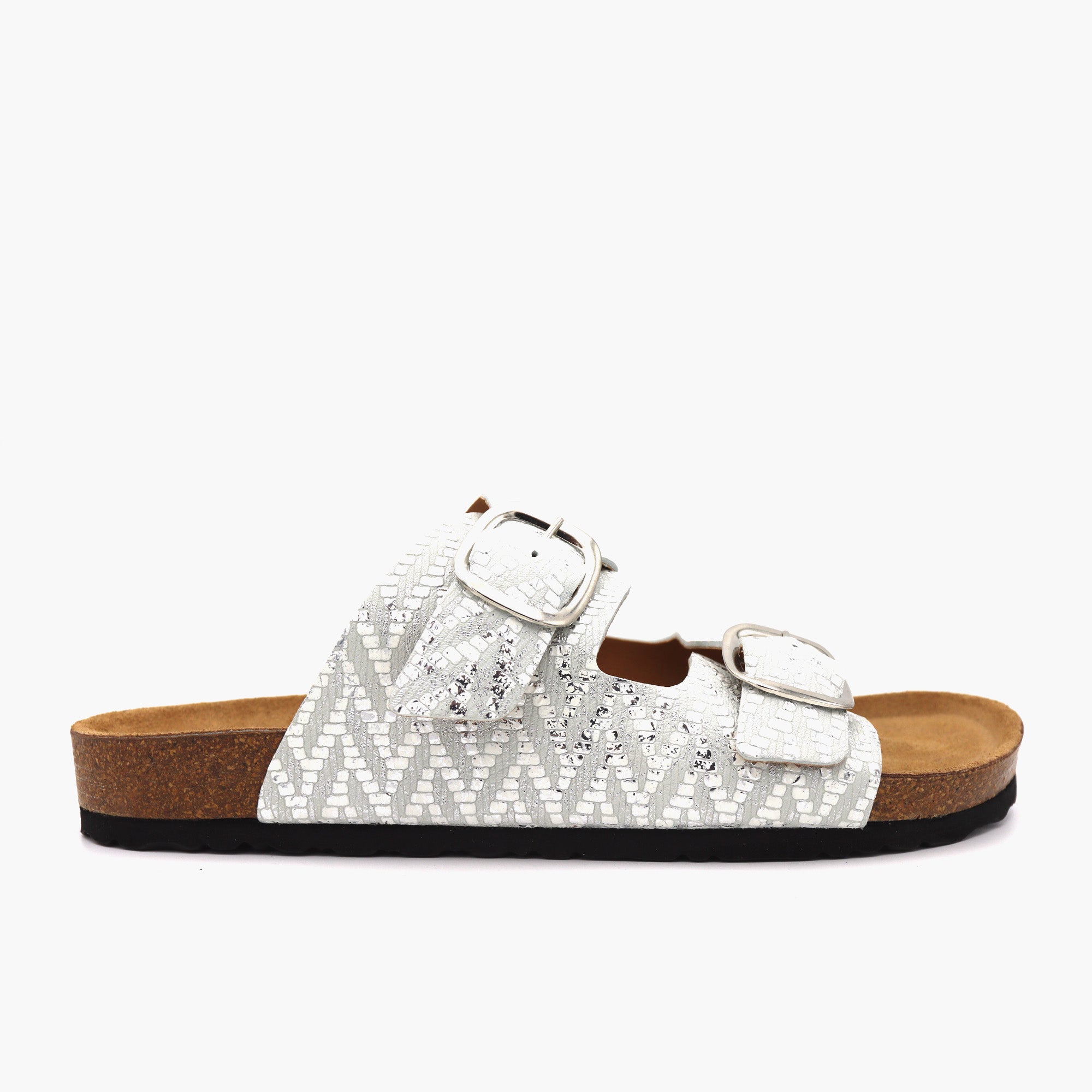 R121 Sandale Blanc Foncé